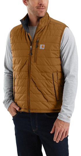 Carhartt Rain Defender Relaxed Fit Lightweight Insulated Vest for Men - Carhartt Brown - 3XL