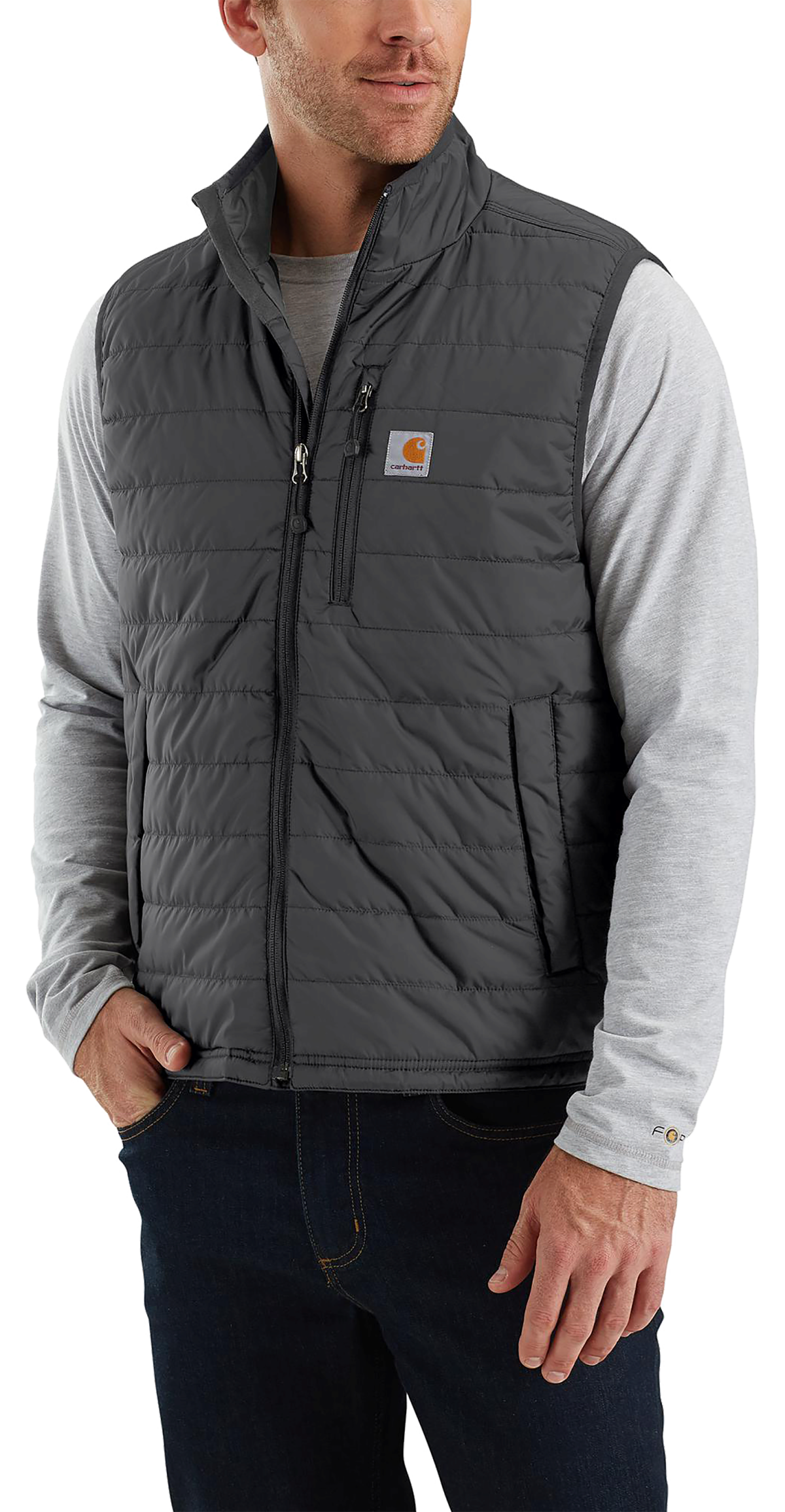 Carhartt Rain Defender Relaxed Fit Lightweight Insulated Vest for Men - Shadow - 2XLT