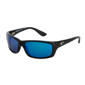 Costa Del Mar Jose Glass Polarized Sunglasses - Shiny Black/Blue Mirror