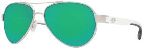 Costa Del Mar Loreto 580G Sunglasses, Men's, Palladium/Green