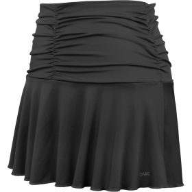 DUC Kourtney Women's Ruched / Flounce Tennis Skort (Black)