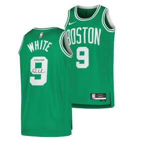 Derrick White Boston Celtics Autographed 2024 NBA Finals Champions Nike Kelly Green Icon Jersey with"24 Finals Champs" Inscription