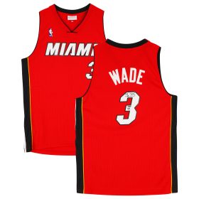 Dwyane Wade Miami Heat Autographed Red Mitchell & Ness 2005-06 Swingman Jersey with "HOF 23" Inscription