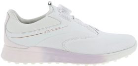 ECCO Womens S-Three BOA Golf Shoes - White/Delicacy/White -