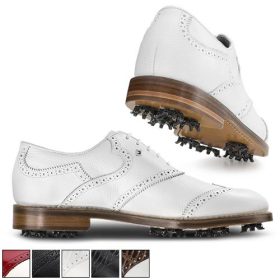 FootJoy FJ 1857 Golf Shoes 12.0/Shield Tip-Black Scotch Grain /D