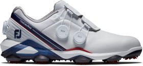 FootJoy Tour Alpha BOA Golf Shoes - White/Red - 11.5 - W