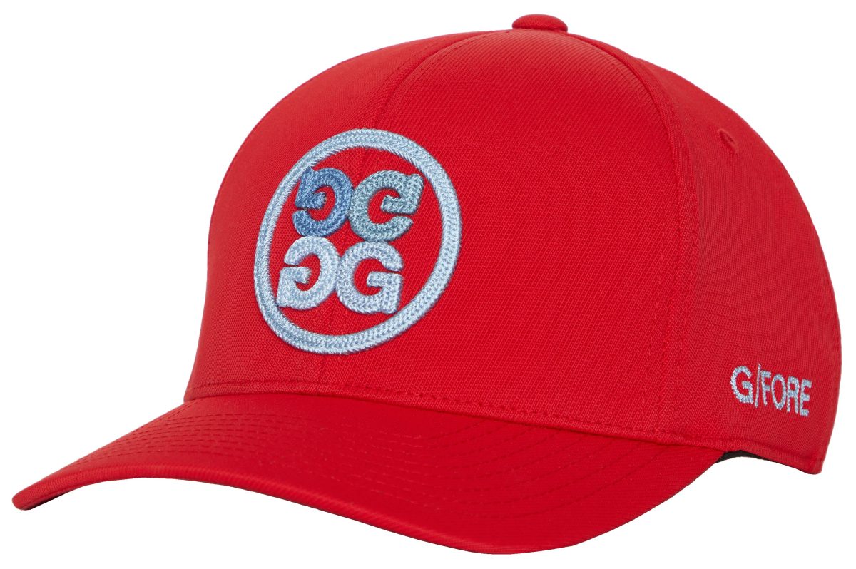 G/FORE Circle Gs Stretch Twill Snapback Men's Golf Hat 2023 - Red, Size: One Size