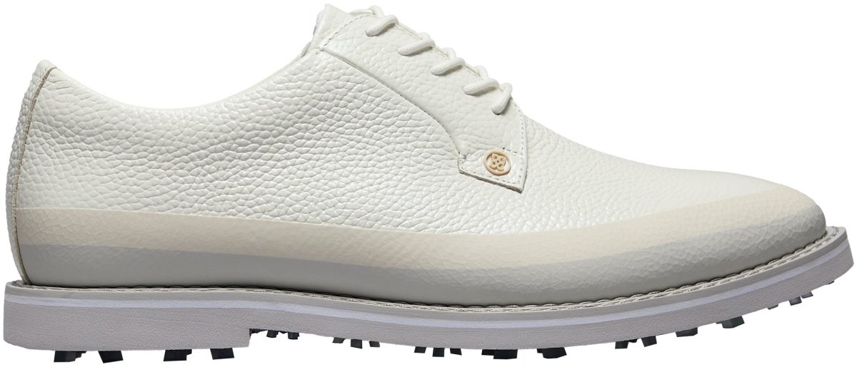 G/FORE Gallivanter Tuxedo Stripe Golf Shoes - Snow/Nimbus - 10 - MEDIUM