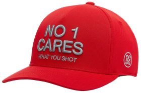 G/FORE No 1 Cares Stretch Twill Snapback Men's Golf Hat - Red, Size: One Size