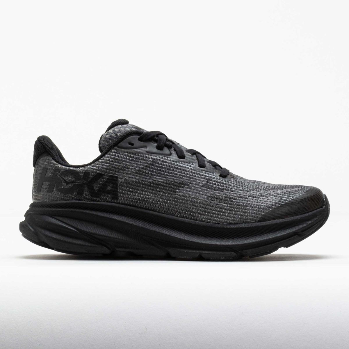 HOKA Clifton 9 Junior Black/Carbon Junior Running Shoes