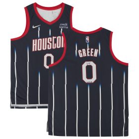 Jalen Green Navy Houston Rockets Autographed Nike 2021-22 Mixtape Swingman Jersey with "Light The Fuse" Inscription