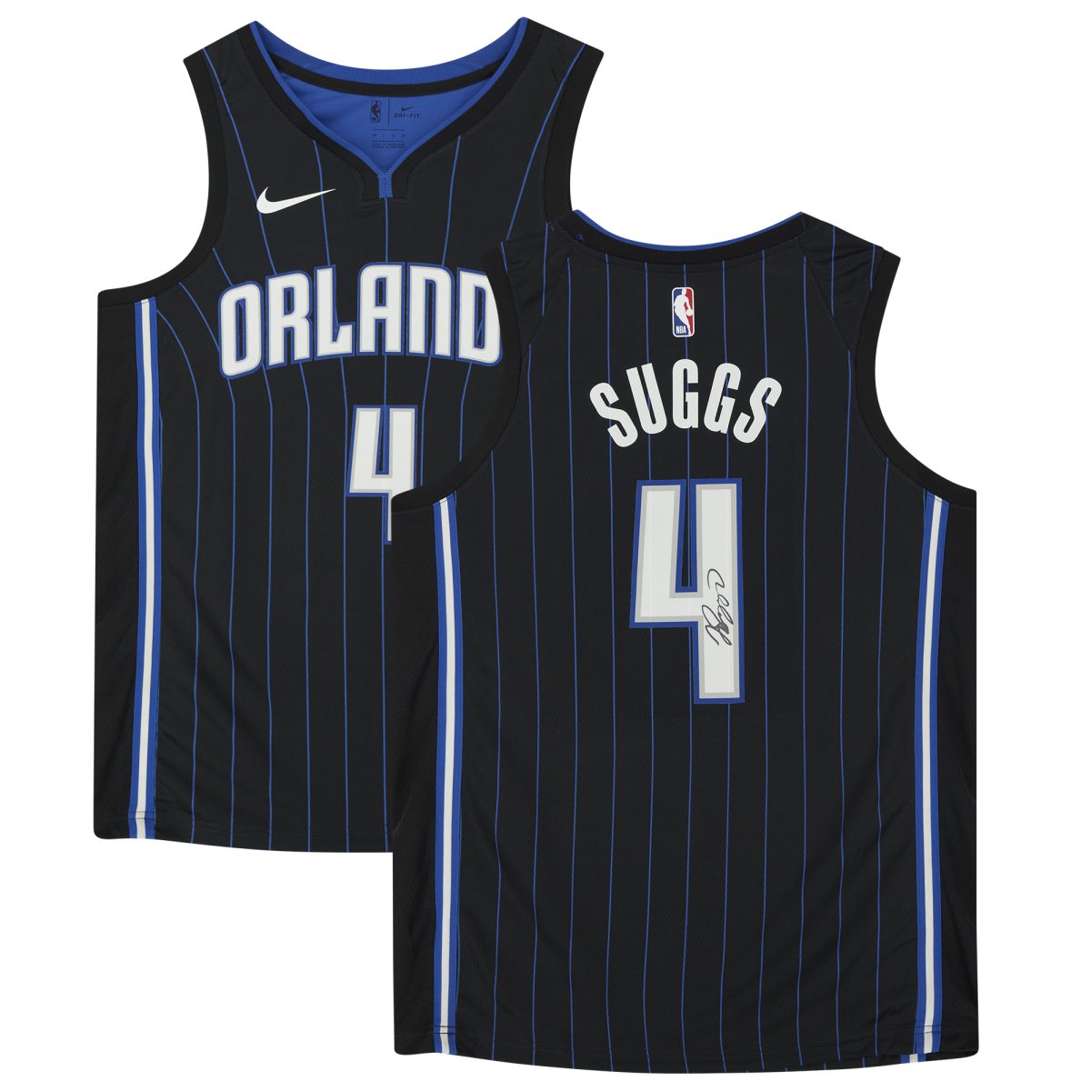 Jalen Suggs Orlando Magic Autographed Black Nike 2021 Swingman Jersey