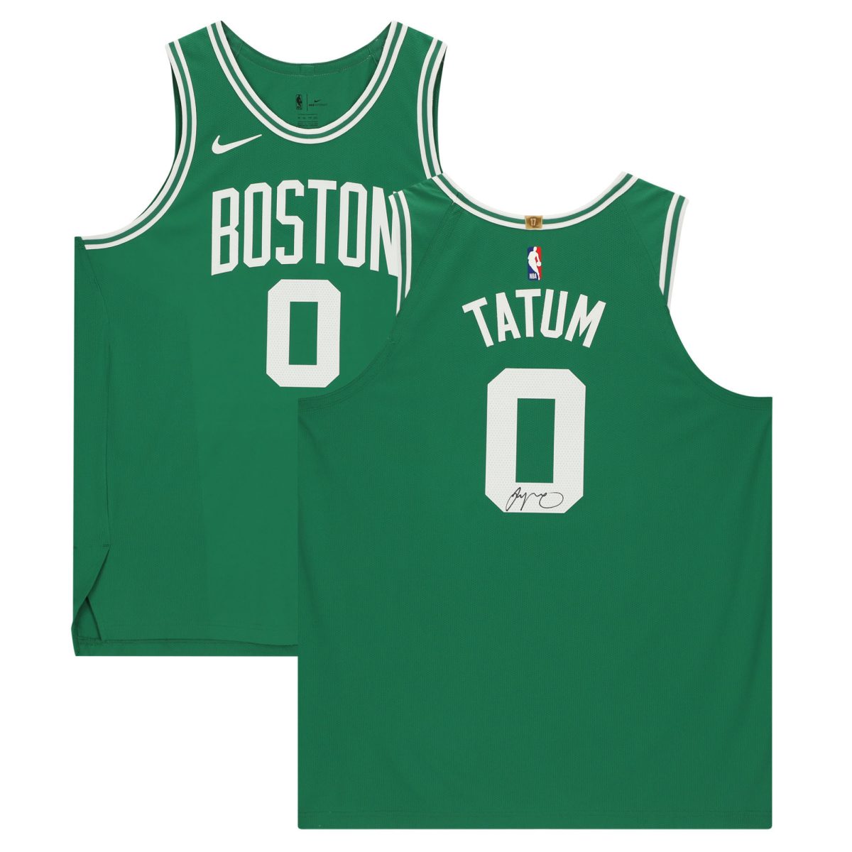 Jayson Tatum Boston Celtics Autographed 2020-21 Green Icon Nike Authentic Jersey