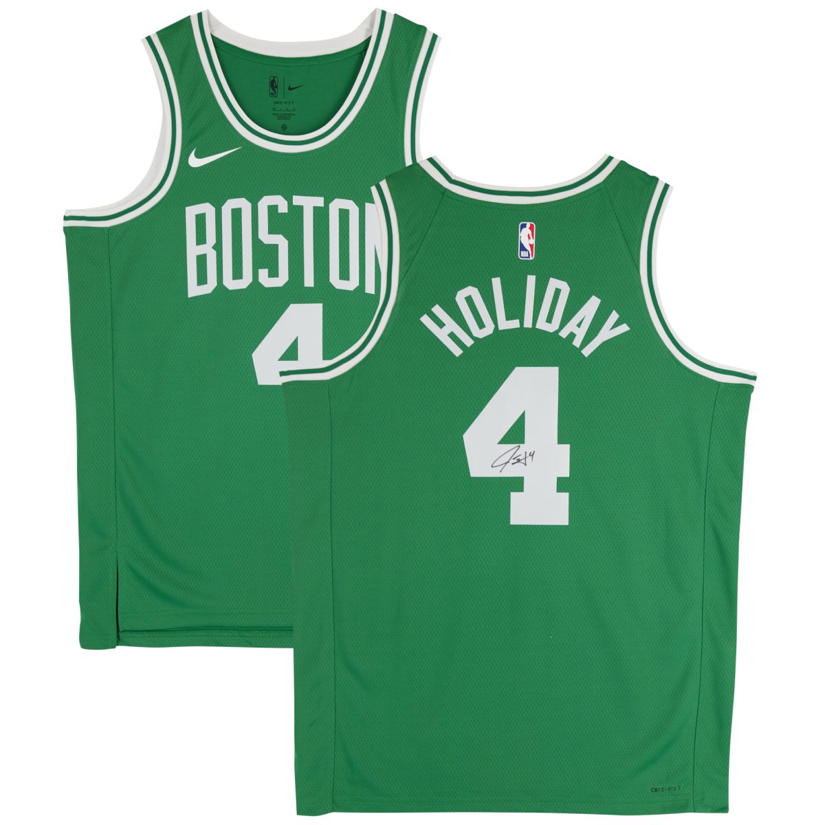 Jrue Holiday Boston Celtics Autographed Nike Green Icon Swingman Jersey