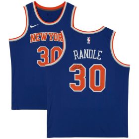 Julius Randle New York Knicks Autographed Nike Blue Swingman Jersey