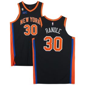 Julius Randle New York Knicks Game-Used #30 Black City Jersey vs. Portland Trail Blazers on November 25, 2022