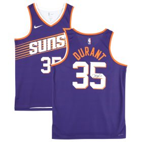 Kevin Durant Phoenix Suns Autographed Nike Purple 2023-24 Icon Edition Swingman Jersey