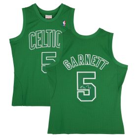 Kevin Garnett Boston Celtics Autographed Mitchell & Ness Kelly Green 2012 Christmas Day Swingman Jersey