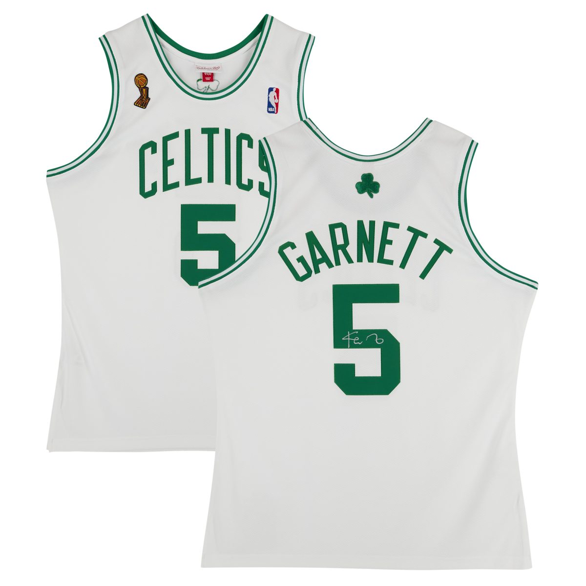 Kevin Garnett Boston Celtics Autographed Mitchell & Ness White 2007-08 Authentic Jersey