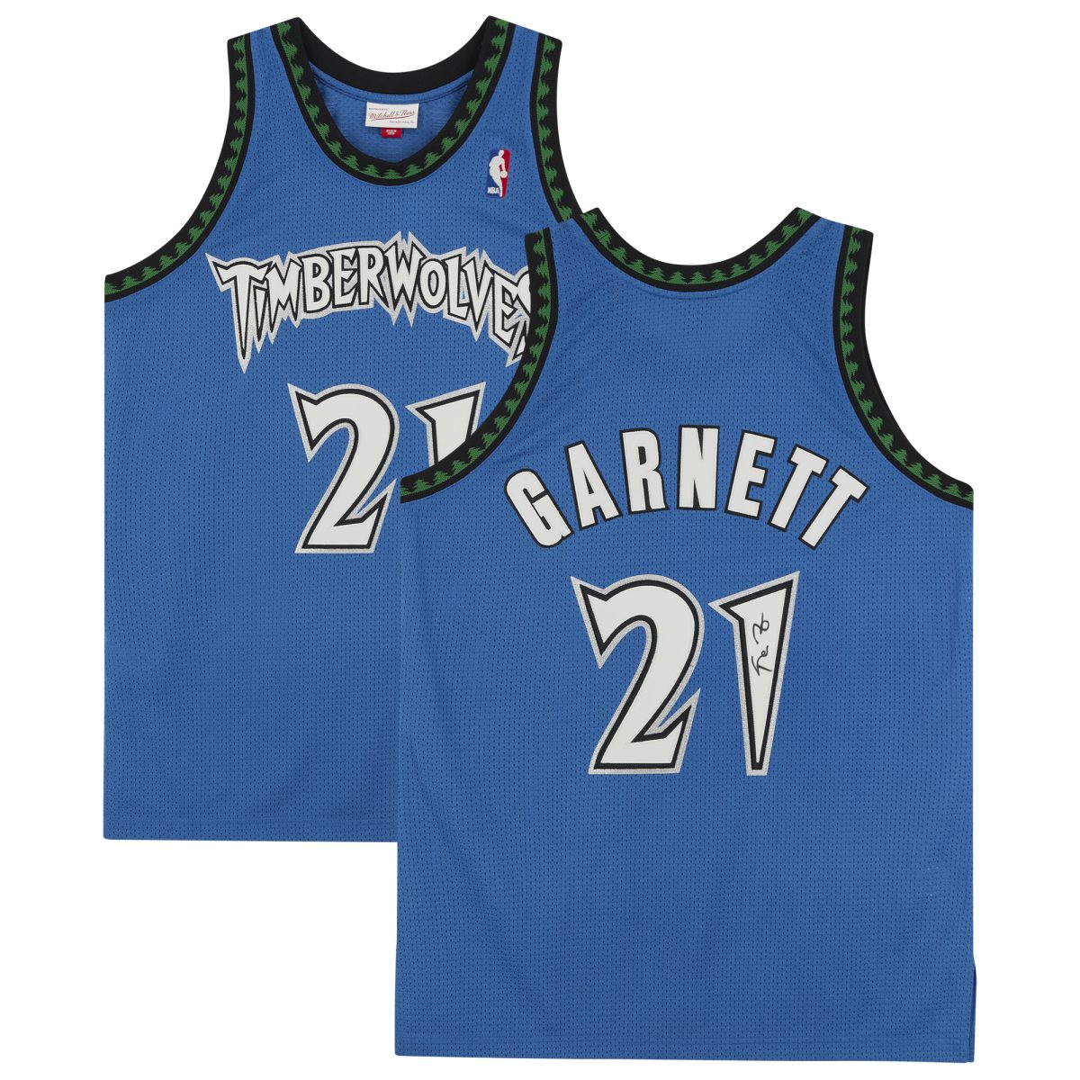 Kevin Garnett Minnesota Timberwolves Autographed Green Mitchell and Ness Authentic Jersey