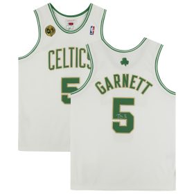 Kevin Garnett White Boston Celtics Autographed Mitchell & Ness 2008-09 Authentic Jersey