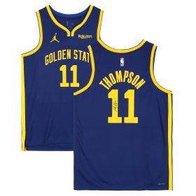 Klay Thompson Golden State Warriors Autographed Navy Jordan Brand Statement Edition Swingman Jersey