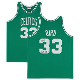 Larry Bird Boston Celtics Autographed Mitchell & Ness Kelly Green 1985-86 Authentic Jersey with "HOF 1998" Inscription - Limited Edition of 133