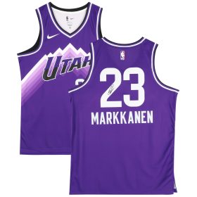 Lauri Markkanen Utah Jazz Autographed Nike Purple 2023-34 City Swingman Jersey