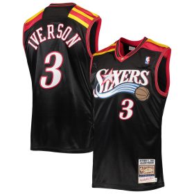 Men's Mitchell & Ness Allen Iverson Black Philadelphia 76ers 2006 Hardwood Classics Authentic Jersey