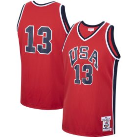 Men's Mitchell & Ness Chris Mullin Red USA Basketball 1984 Authentic Jersey