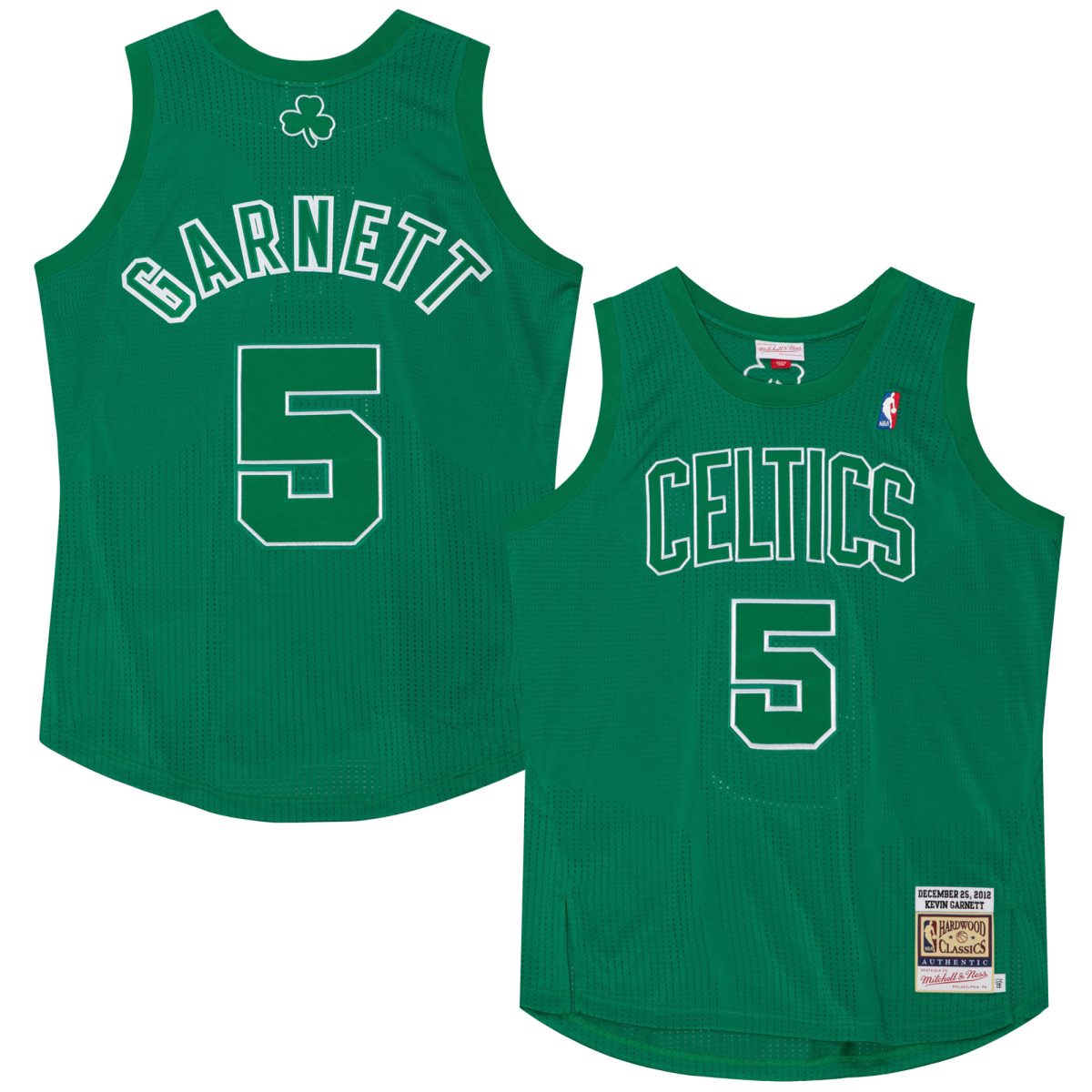 Men's Mitchell & Ness Kevin Garnett Kelly Green Boston Celtics 2012 Authentic Player Jersey