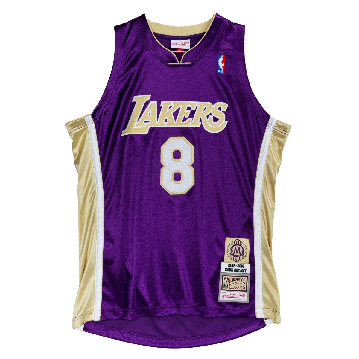 Men's Mitchell & Ness Kobe Bryant Purple Los Angeles Lakers Hall of Fame Class of 2020 #8 Authentic Jersey