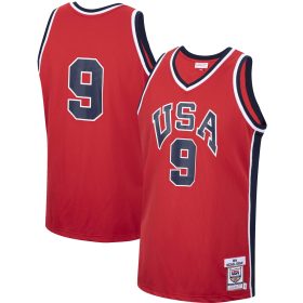 Men's Mitchell & Ness Michael Jordan Red USA Basketball 1984 Authentic Jersey