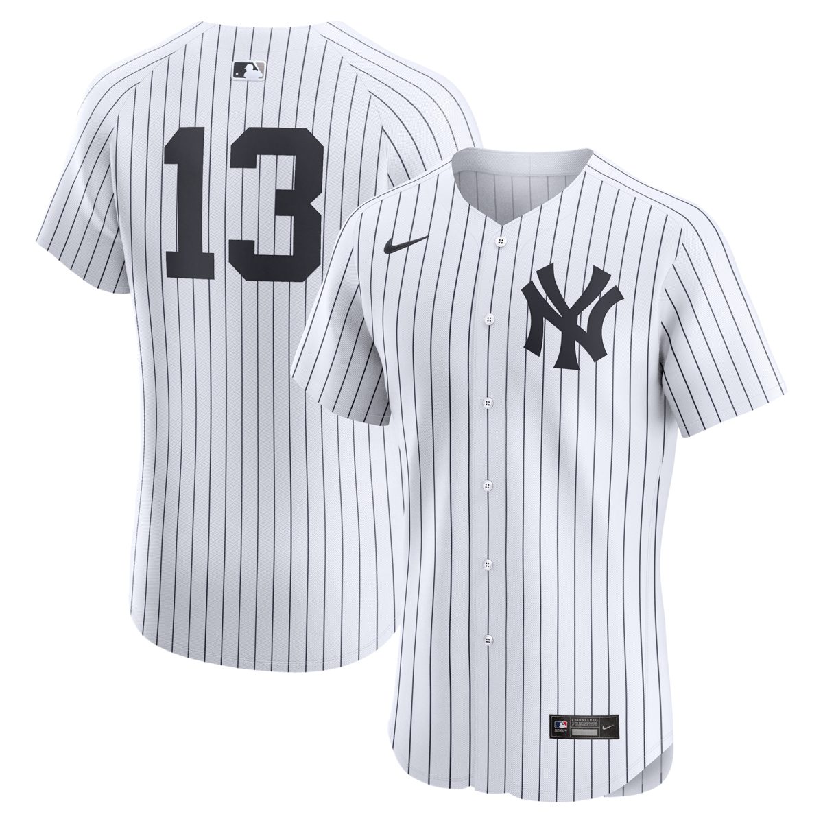 Men's Nike Jazz Chisholm Jr. White New York Yankees Home Elite Player Jersey