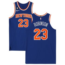 Mitchell Robinson New York Knicks Game-Used #23 Blue Jersey vs. Indiana Pacers on December 18, 2022