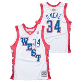 NBA 2004 West Shaquille ONeal Authentic All-Star Jersey By Mitchell & Ness - White - Mens