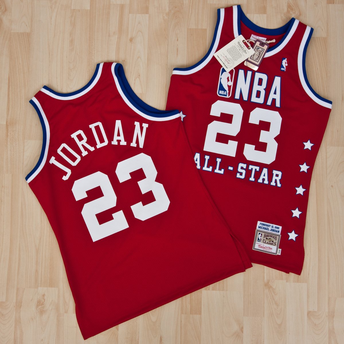 NBA All-Star East Michael Jordan 1989 Authentic Jersey By Mitchell & Ness - Red - Mens