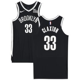 Nicolas Claxton Brooklyn Nets Game-Used #33 Black Jersey vs. Chicago Bulls on November 1, 2024 - Size 48+4