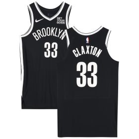 Nicolas Claxton Brooklyn Nets Game-Used #33 Black Jersey vs. Milwaukee Bucks on October 27, 2024 - Size 48+4