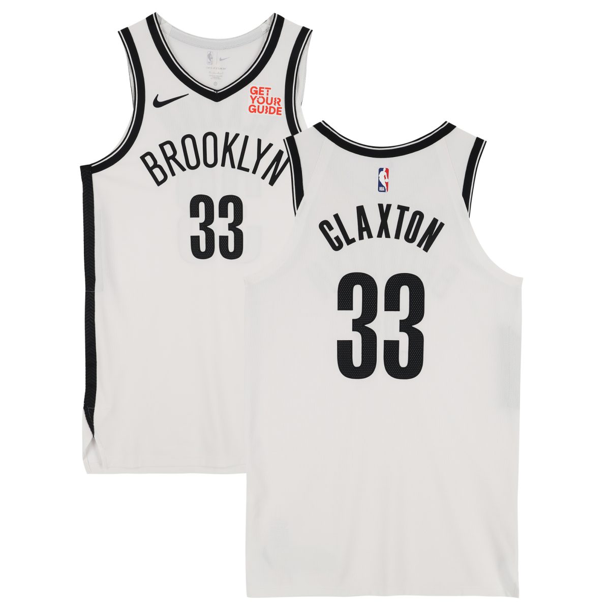 Nicolas Claxton Brooklyn Nets Game-Used #33 White Jersey vs. Atlanta Hawks on October 23, 2024 - Size 48+4