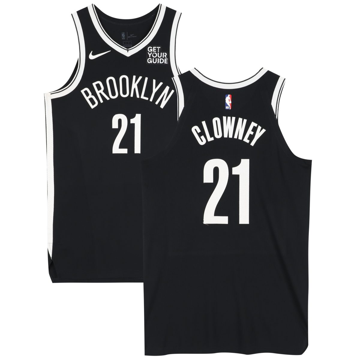 Noah Clowney Brooklyn Nets Game-Used #21 Black Jersey vs. Milwaukee Bucks on October 27, 2024 - Size 48+4