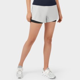 On Running Shorts Women's Running Apparel Glacier/Black