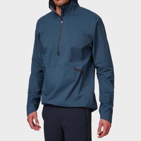 On Waterproof Anorak Men's Running Apparel Navy