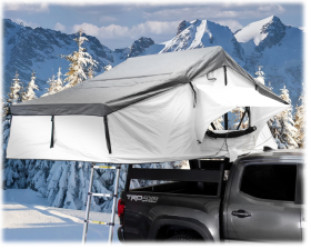 Overland Vehicle Systems Nomadic 3 Extended Roof Top Tent - White/Gray