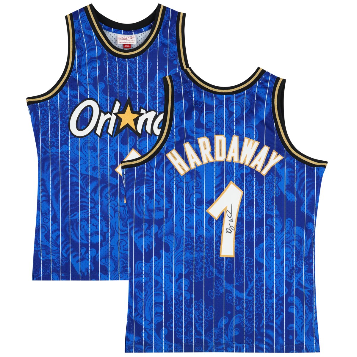 Penny Hardaway Orlando Magic Autographed Mitchell & Ness Blue 1994-95 Asian Heritage Swingman Jersey