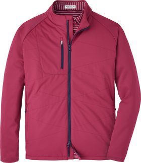 Peter Millar Merge Hybrid Men's Golf Jacket - Red, Size: Large