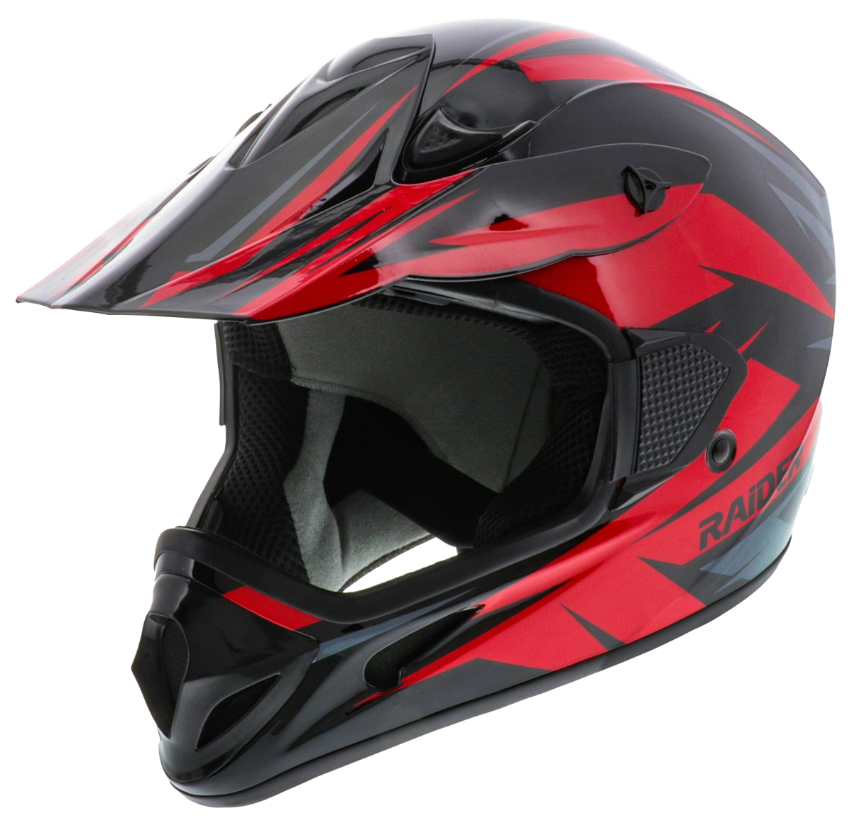 Raider RX2 MX Off-Road Helmet for Adults - Red - Large - XL