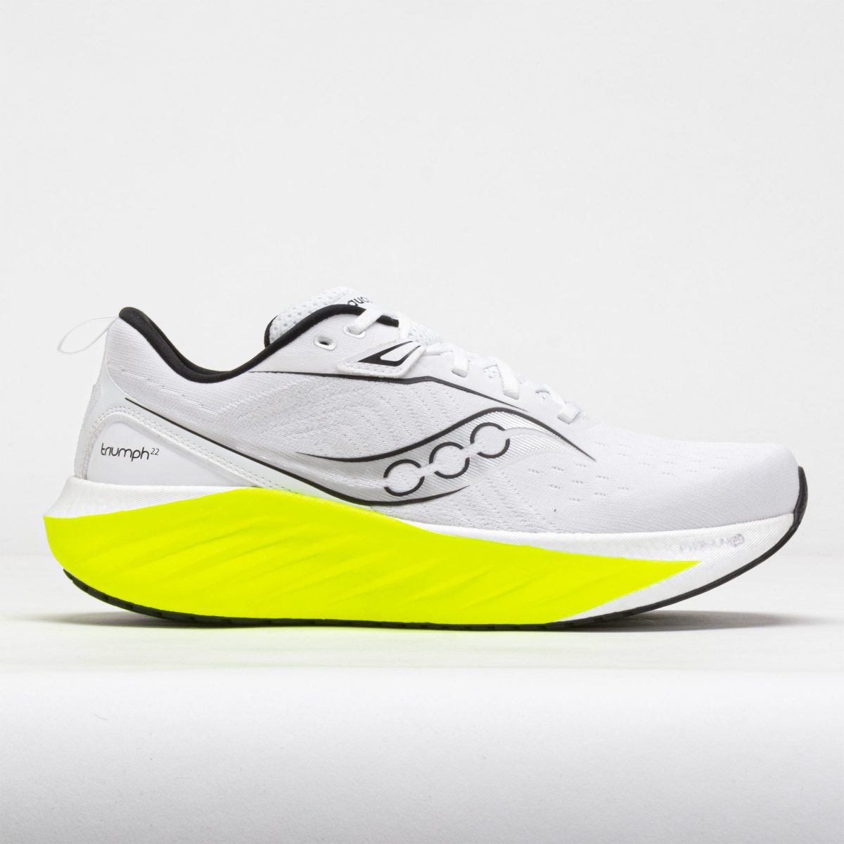 Saucony Triumph 22 Men's Running Shoes White/Citron