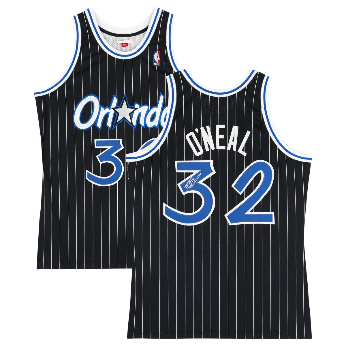 Shaquille O'Neal Orlando Magic Autographed Mitchell & Ness 1994-95 Black Authentic Jersey