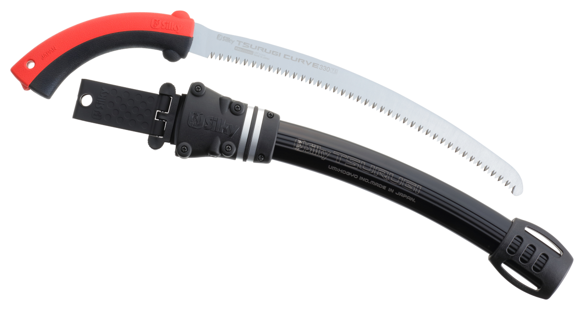 Silky Tsurugi Curve 330mm Hand Saw - Red/Black